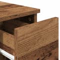 Miniatyrbillede 9 af 11: vidaXL sengebord med skuffe 20x36x60 cm antikt træ