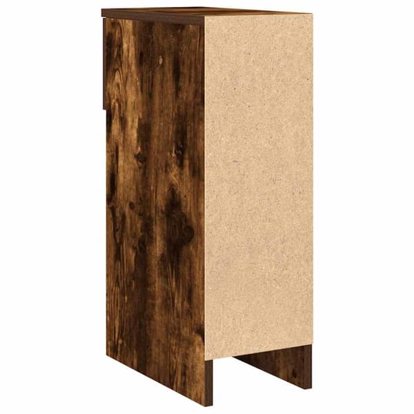 vidaXL Nattbord med skuff 2 stk røkt eik 20x36x60 cm