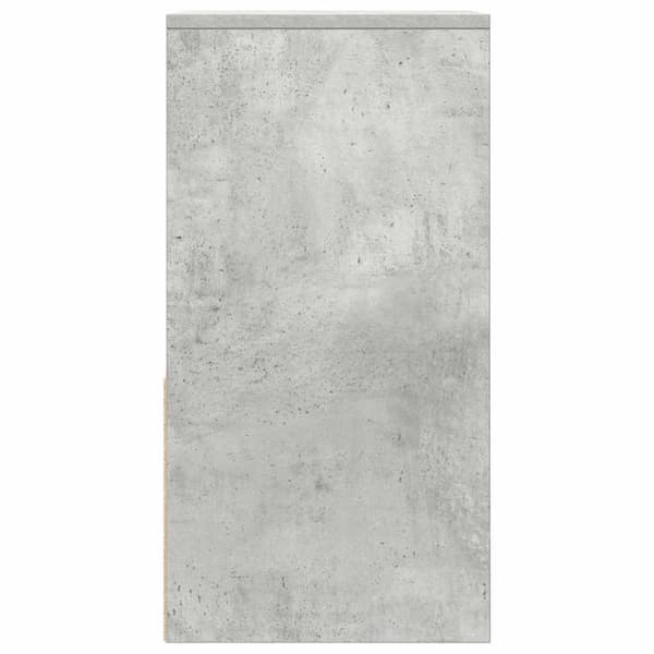 vidaXL Sängbord med låda betonggrå 35x34x66,5 cm