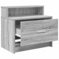 Pikkukuva 6 / 11: vidaXL yöpöytäkaapit laatikolla 2 kpl harmaa Sonoma 51x31x47 cm