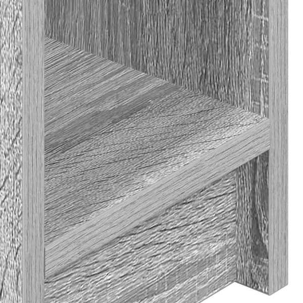 vidaXL sengebord med skuffe 20x36x60 cm grå sonoma-eg