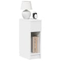 Miniatyrbillede 2 af 11: vidaXL sengeborde med skuffe 2 stk. 20x36x60 cm hvid