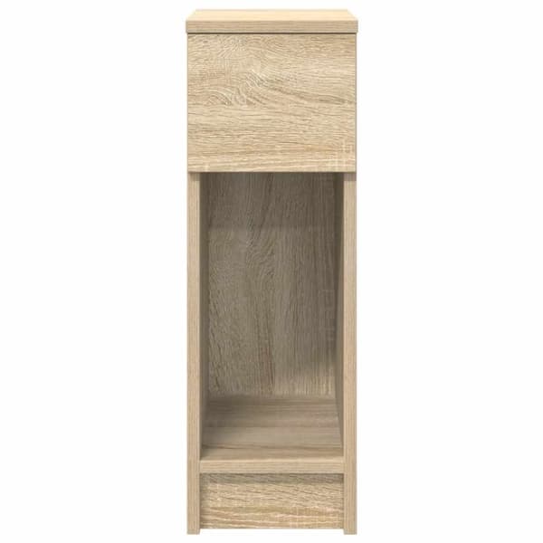 vidaXL Nattbord med skuff 2 stk sonoma eik 20x36x60 cm