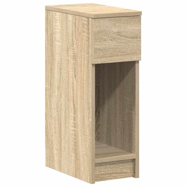 vidaXL Nattbord med skuff 2 stk sonoma eik 20x36x60 cm