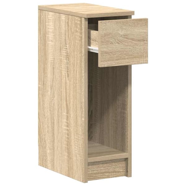 vidaXL Nattbord med skuff 2 stk sonoma eik 20x36x60 cm