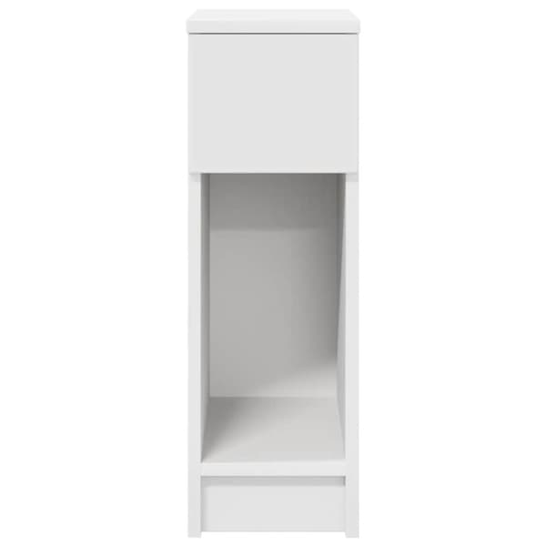 vidaXL Nattbord med skuff hvit 20x36x60 cm