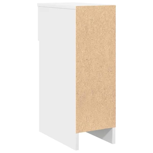 vidaXL Nattbord med skuff hvit 20x36x60 cm