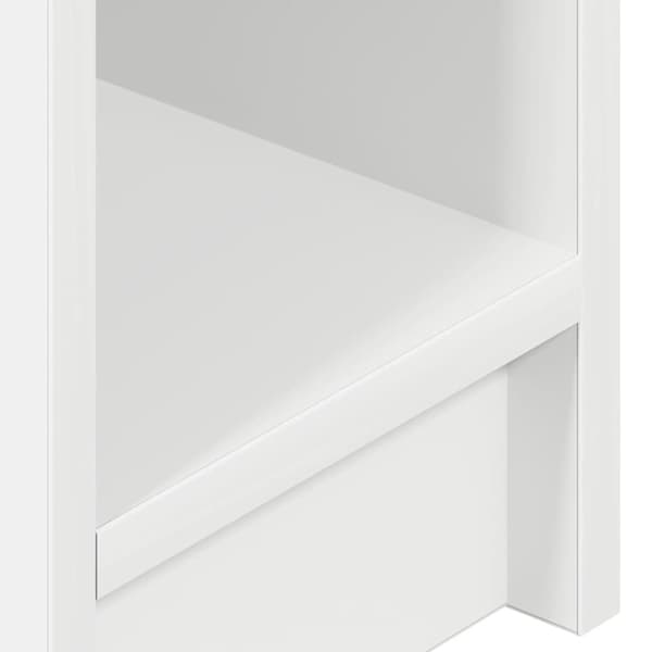 vidaXL Nattbord med skuff hvit 20x36x60 cm