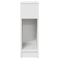 Miniatyrbillede 5 af 11: vidaXL sengebord med skuffe 20x36x60 cm hvid
