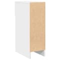 Miniatyrbillede 8 af 11: vidaXL sengebord med skuffe 20x36x60 cm hvid