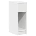 Miniatyrbillede 1 af 11: vidaXL sengebord med skuffe 20x36x60 cm hvid