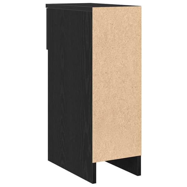 vidaXL sengeborde med skuffe 2 stk. 20x36x60 cm sort-eg