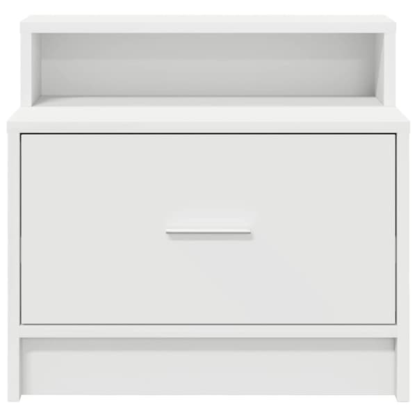 vidaXL sengeborde med skuffe 2 stk. 51x31x47 cm hvid