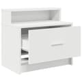 Miniatyrbillede 6 af 11: vidaXL sengeborde med skuffe 2 stk. 51x31x47 cm hvid