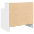 Miniatyrbillede 9 af 11: vidaXL sengeborde med skuffe 2 stk. 51x31x47 cm hvid