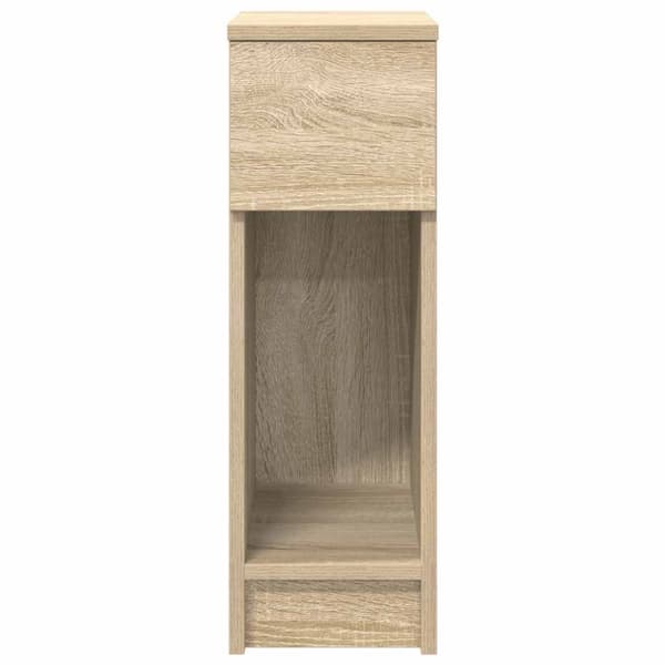 vidaXL Nattbord med skuff sonoma eik 20x36x60 cm