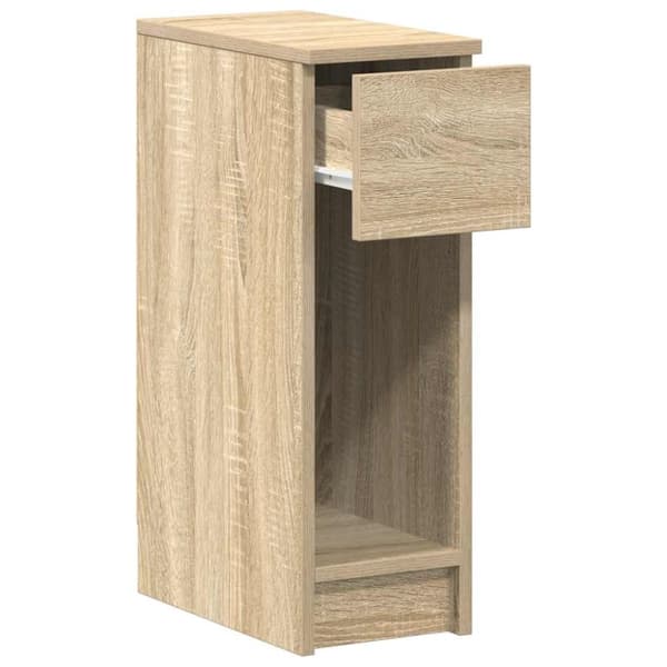 vidaXL Nattbord med skuff sonoma eik 20x36x60 cm