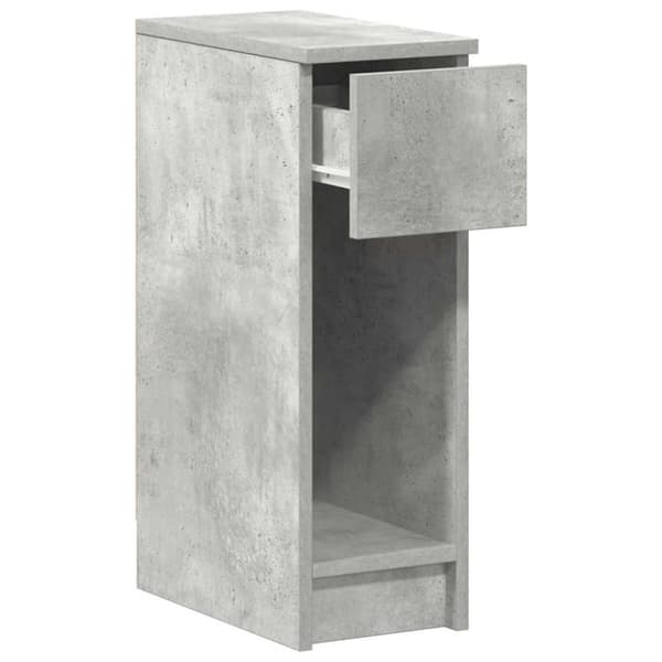 vidaXL Nattbord med skuff 2 stk betonggrå 20x36x60 cm