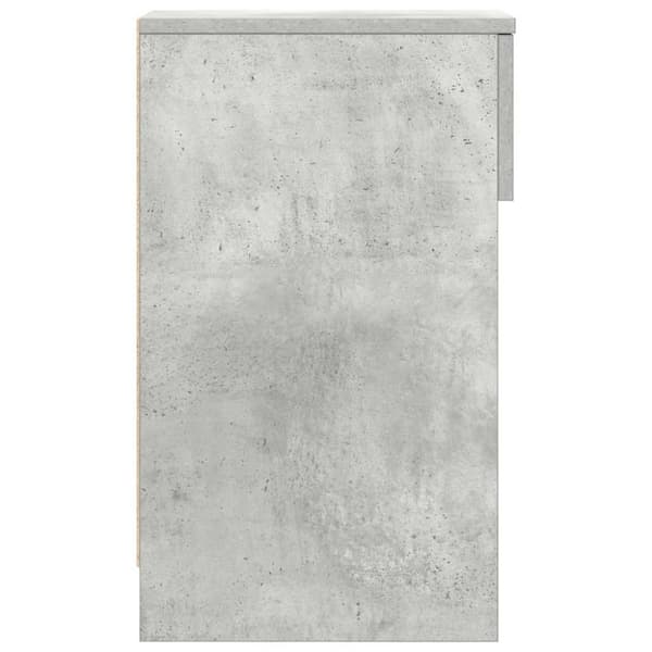 vidaXL Nattbord med skuff 2 stk betonggrå 20x36x60 cm