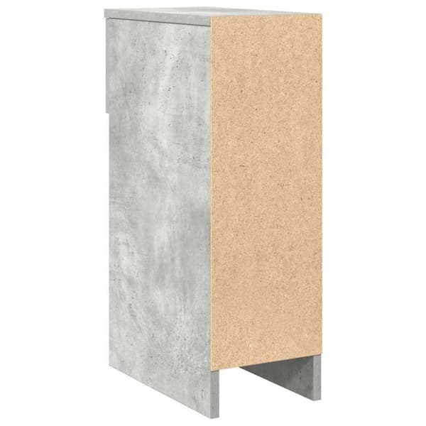 vidaXL Nattbord med skuff 2 stk betonggrå 20x36x60 cm