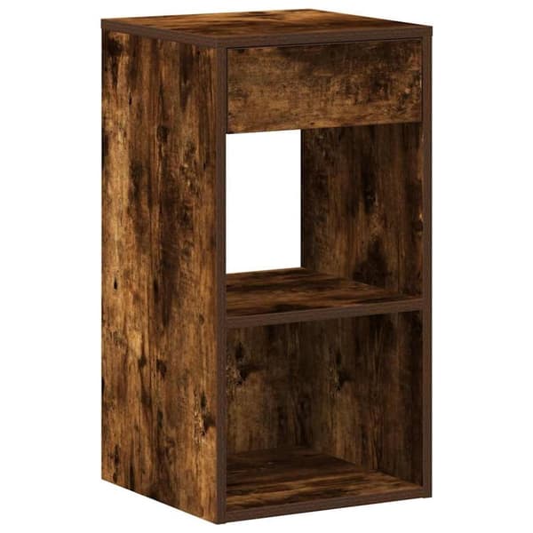 vidaXL yöpöytäkaapit laatikolla 2 kpl savutammi 35x34x66,5 cm