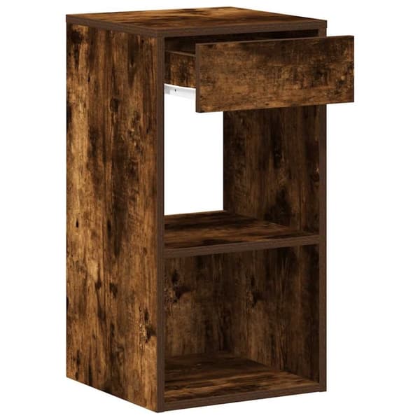 vidaXL yöpöytäkaapit laatikolla 2 kpl savutammi 35x34x66,5 cm