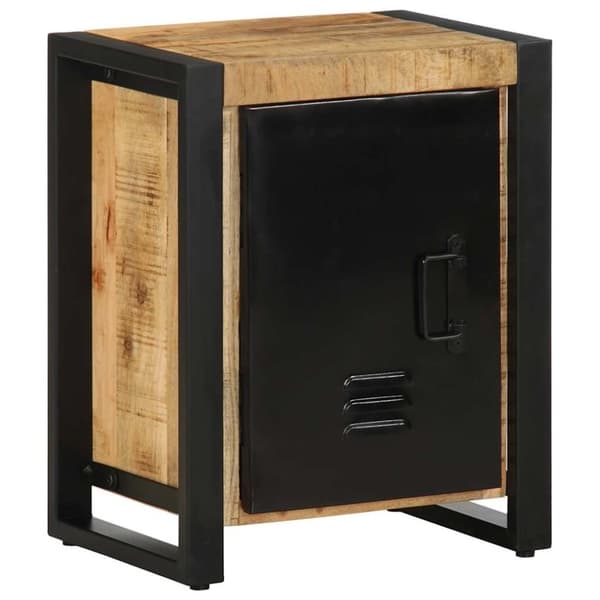 vidaXL Sängbord 40x30x51 cm massivt grovt mangoträ