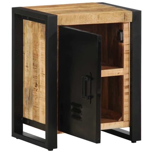 vidaXL Sängbord 40x30x51 cm massivt grovt mangoträ