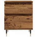 Pikkukuva 6 / 11: vidaXL Yöpöytäkaapit 2 kpl vanhaa puuta 40x35x50 cm tekninen puu