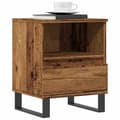 Miniatyrbillede 5 af 11: vidaXL sengeborde 2 stk. 40x35x50 cm konstrueret træ antikt træ