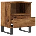 Miniatyrbillede 7 af 11: vidaXL sengeborde 2 stk. 40x35x50 cm konstrueret træ antikt træ
