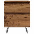 Miniatyrbilde 6 av 11: vidaXL Nattbord gammelt tre 40x35x50 cm konstruert tre