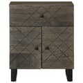 Miniatyrbilde 3 av 11: vidaXL Nattbord svart 50x33x60 cm heltre mango