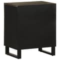 Miniatyrbilde 5 av 11: vidaXL Nattbord svart 50x33x60 cm heltre mango