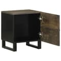 Miniatyrbillede 3 af 11: vidaXL sengeborde 2 stk. 40x33x46 cm massivt mangotræ sort