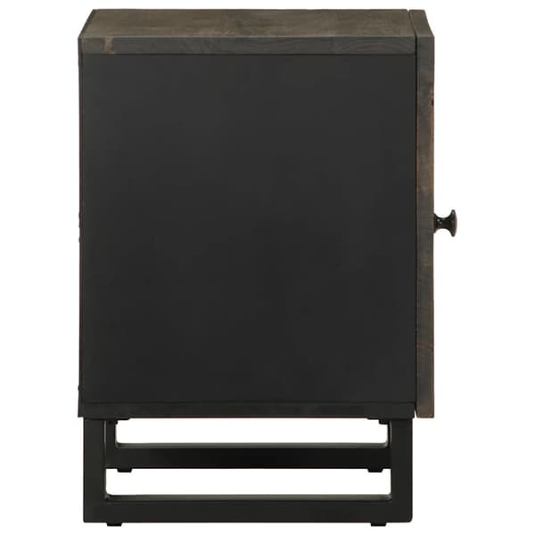 vidaXL sengeborde 2 stk. 40x33x46 cm massivt mangotræ sort