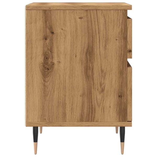 vidaXL Nattbord 2 stk artisan eik 40x35x50 cm konstruert tre