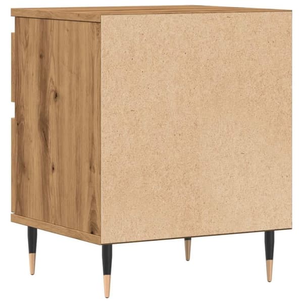 vidaXL Nattbord 2 stk artisan eik 40x35x50 cm konstruert tre