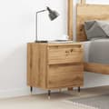 Miniatyrbilde 4 av 11: vidaXL Nattbord artisan eik 40x35x50 cm konstruert tre