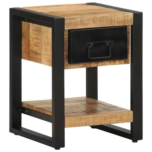 vidaXL Yöpöytäkaappi 35x34x45 cm massiivipuuta mango