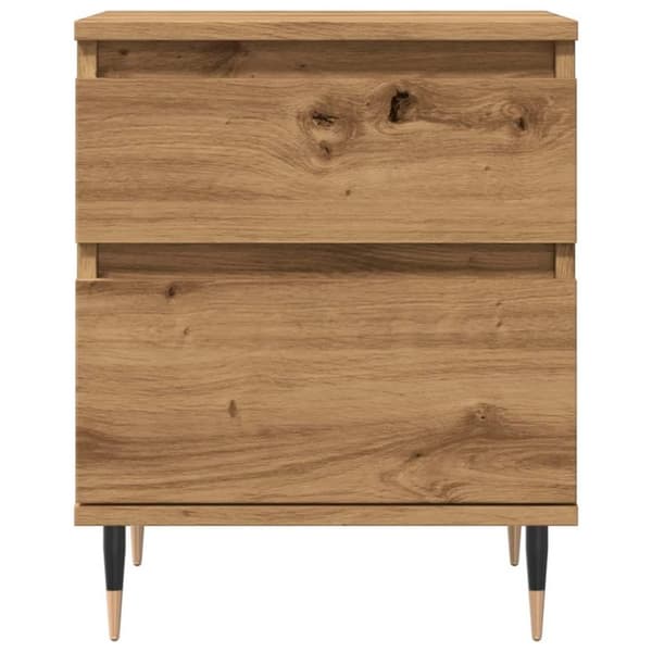 vidaXL sengeborde 2 stk. 40x35x50 cm kunsteg