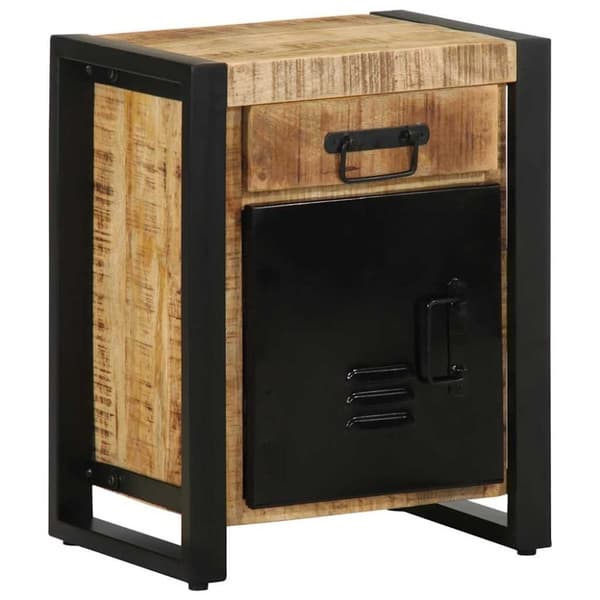 vidaXL Nattbord 40x30x50 cm grovt heltre mangotre