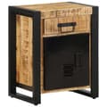 Miniatyrbilde 4 av 11: vidaXL Nattbord 40x30x50 cm grovt heltre mangotre