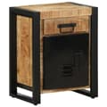 Miniatyrbilde 1 av 11: vidaXL Nattbord 40x30x50 cm grovt heltre mangotre