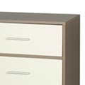 Miniatyrbilde 5 av 6: Nattbord Max Home Hvit Grå 58 x 70 x 30 cm
