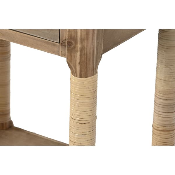 Natbord Home ESPRIT Natur Lys brun Tov Gran 44 x 33 x 61,5 cm