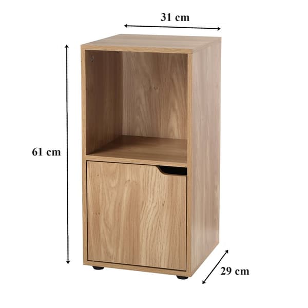 Sängbord 2 fack trädekor 1 dörr - Modu