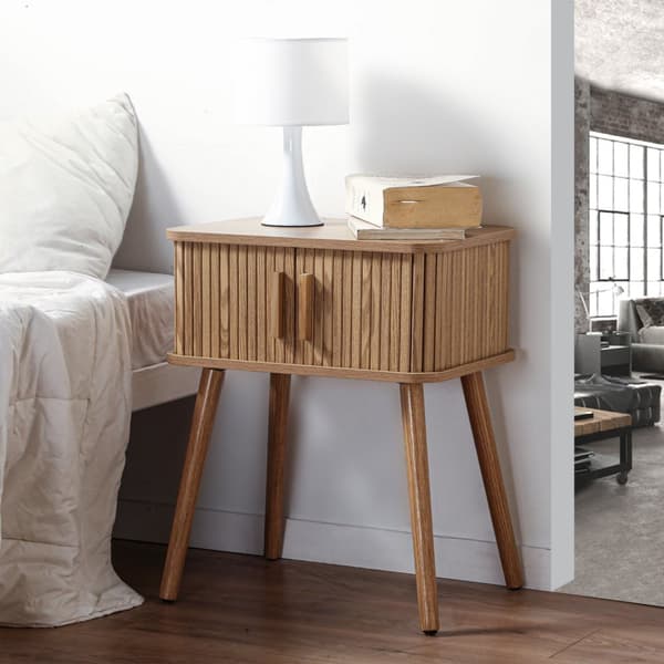 Vintage Sängbord 2 Skjutdörrar H58cm - ERNEST
