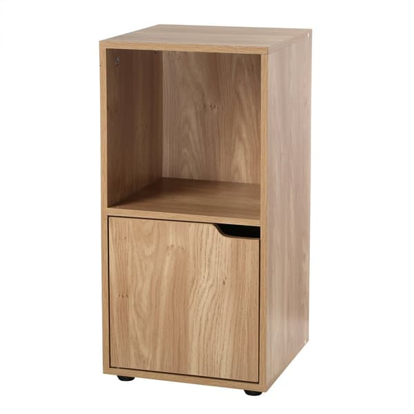 Sängbord 2 fack trädekor 1 hållare - set om 2