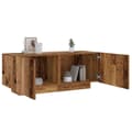 Miniatyrbillede 2 af 11: vidaXL Sängbord åldrat trä 100x35x40 cm konstruerat trä